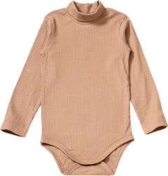 ALANA Langarmbody mit Ripp-Struktur, beige, Gr. 86/92