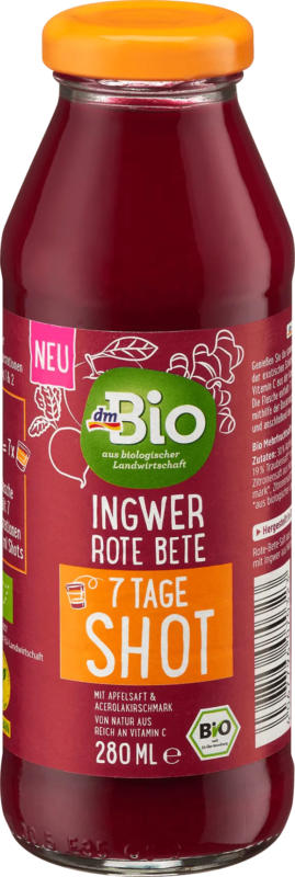 dmBio Ingwer & Rote Bete Shot 7 Tage