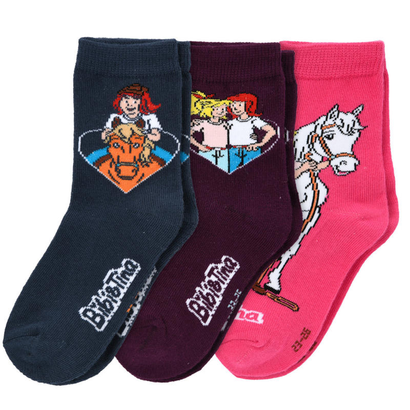 3 Bibi & Tina Socken im Set