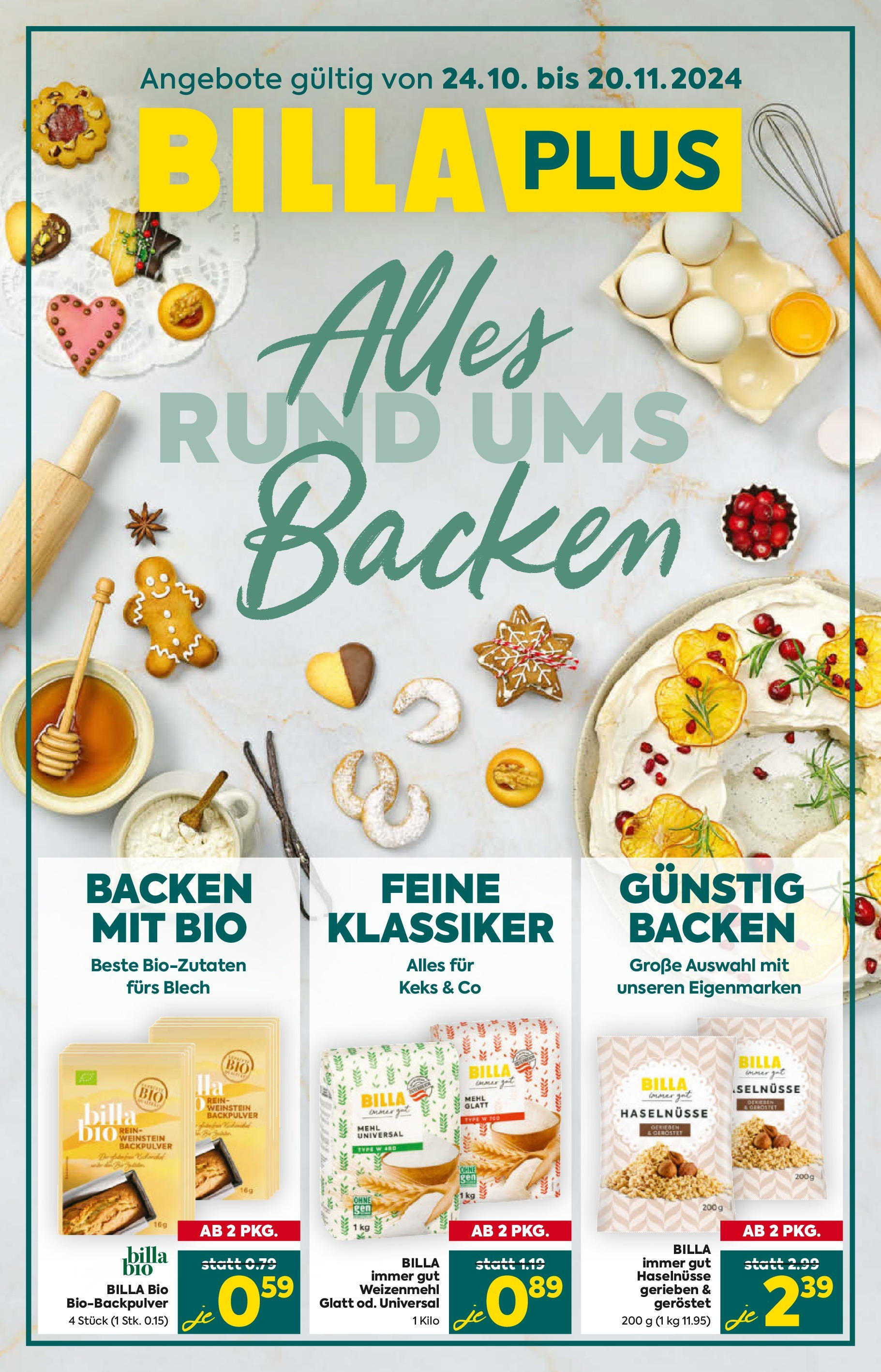 Billa Plus Alles rund ums Backen von 24.10.2024 - Aktuelle Angebote | Seite: 1