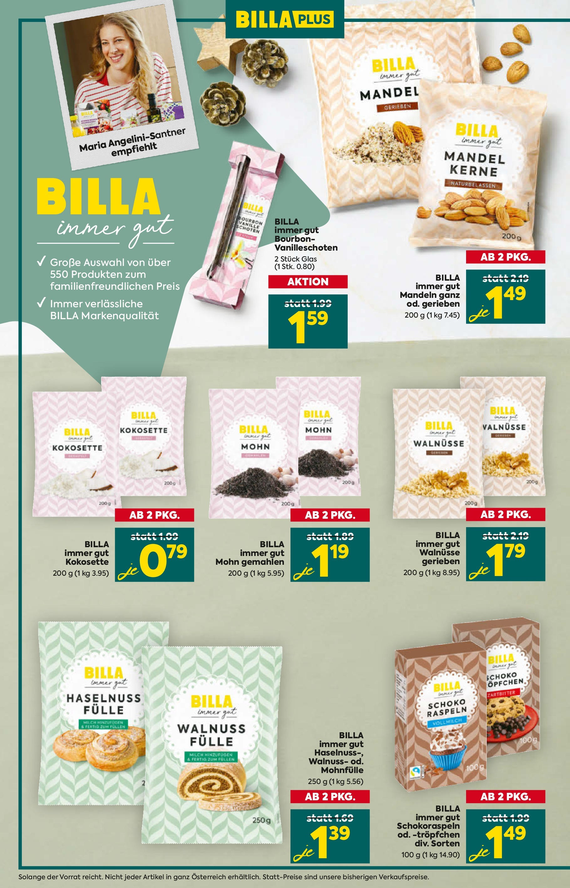 Billa Plus Alles rund ums Backen von 24.10.2024 - Aktuelle Angebote | Seite: 10 | Produkte: Milch, Bourbon