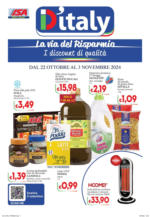 D'Italy La via del risparmio - al 03.11.2024