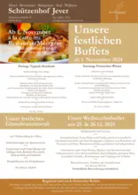 Unsere festlichen Buffets ab 01.11.2024