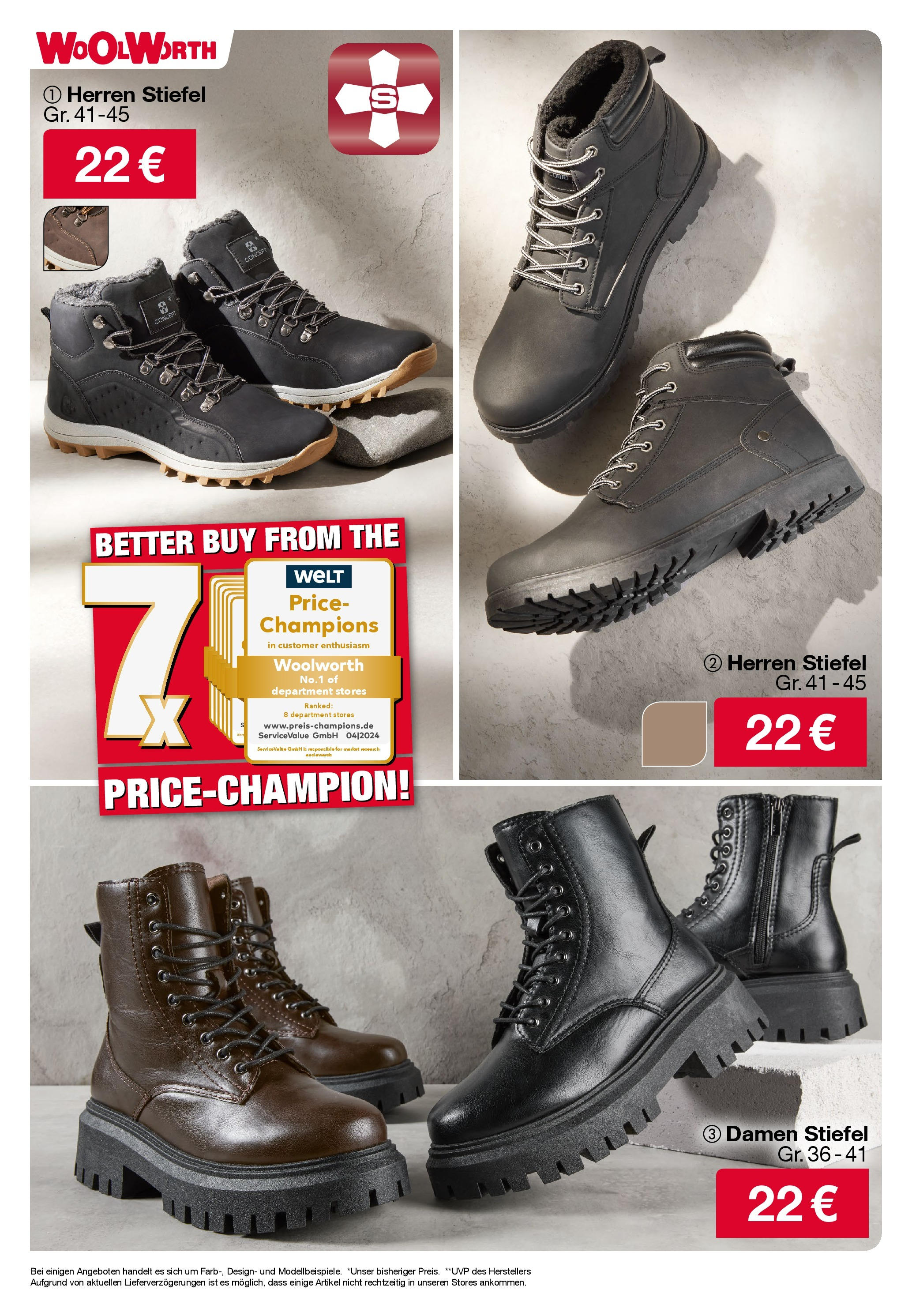 Woolworth Wochenangebote von 24.10.2024 - Aktuelle Angebote | Seite: 18 | Produkte: Stiefel