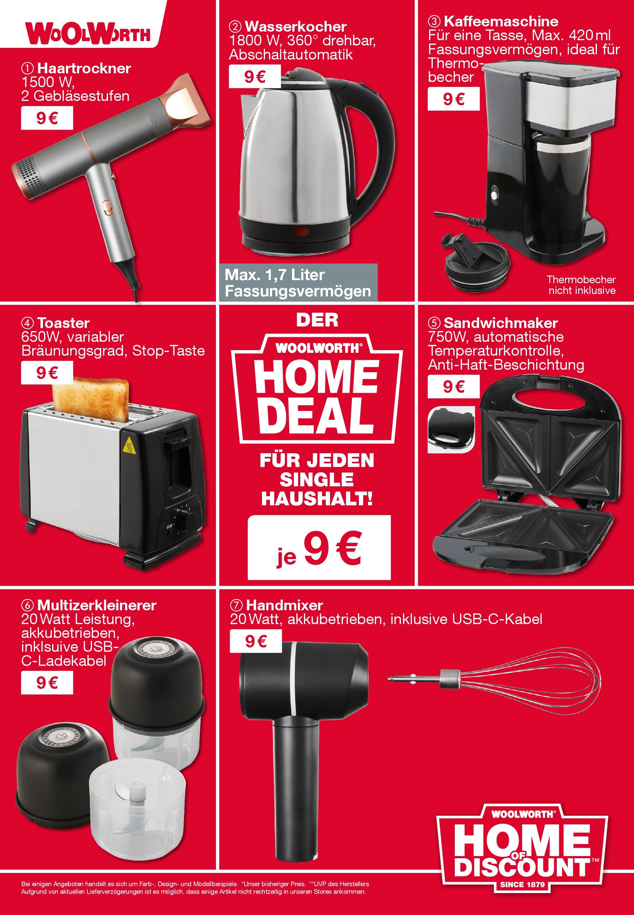 Woolworth Flugblatt von 24.10.2024 - Aktuelle Angebote | Seite: 27 | Produkte: USB, Kaffeemaschine, Wasserkocher, Haartrockner