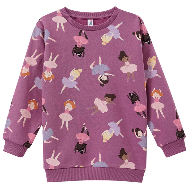 Mädchen Sweatshirt mit Allover-Print (Nur online)