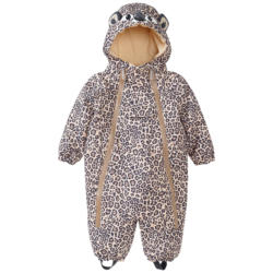 Baby Schneeoverall im Leoparden-Design