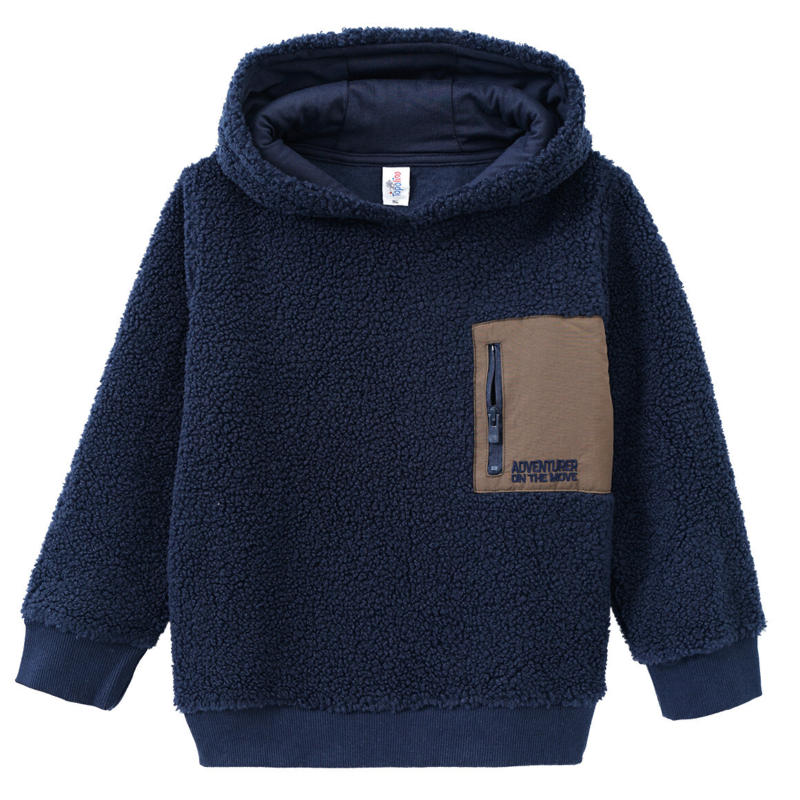 Jungen Hoodie aus Teddyfleece