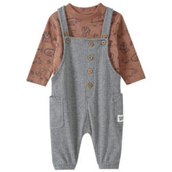 Newborn Latzhose und Langarmshirt im Set