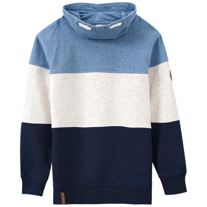 Jungen Sweatshirt mit Schalkragen (Nur online)