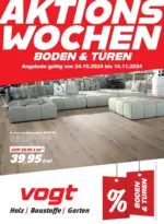 Alfred Vogt GmbH & Co. KG Aktionswochen Boden & Türen gültig bis 14.11.2024 - bis 30.10.2024