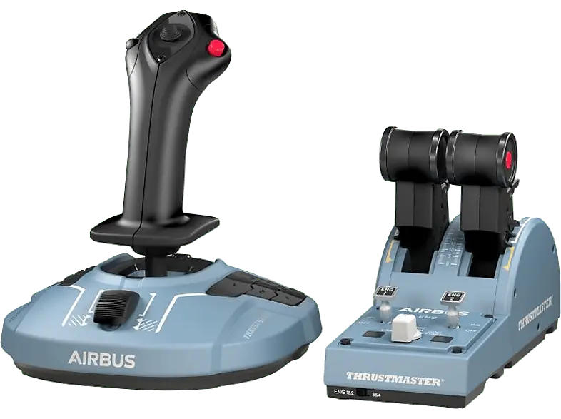 THRUSTMaster Joystick TCA Officer Pack Airbus Edition, USB, Schwarz/Blau, PC (2960842)