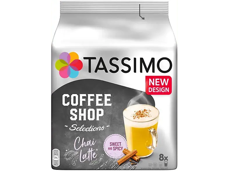Tassimo Coffee Shop Chai Latte Kaffeekapsel, 8 Stück, Kompatibles System: Tassimo