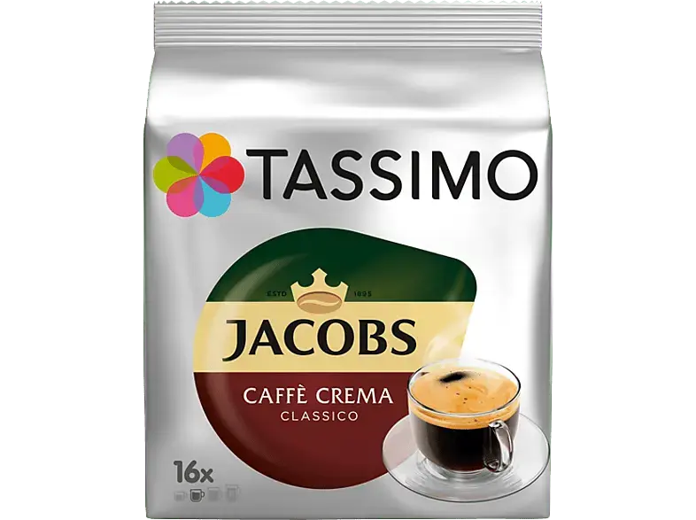 Tassimo Crema Classico Kaffeekapseln, 16 Kapseln, Kompatibles System: Tassimo