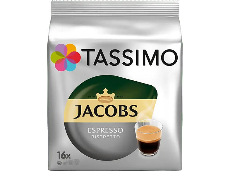 Tassimo Kaffeekapsel Espersso Ristretto (16 Kapseln, Kompatibles System: Tassimo); Kaffeekapseln 16 Stück