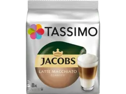 Tassimo Latte Macchiato Classico Kaffeekapseln, 16 Kapseln = 8 Getränke, Kompatibles System: Tassimo