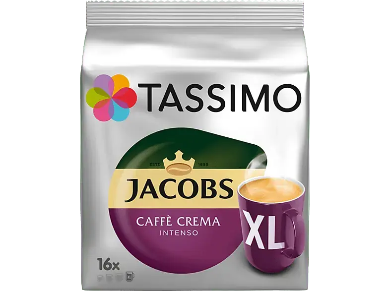 Tassimo Crema Intenso XL Kaffeekapseln, 16 Kapseln, Kompatibles System: Tassimo