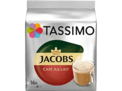 Tassimo Cafe Au Lait Kaffeekapseln, 16 Kapseln, Kompatibles System: Tassimo