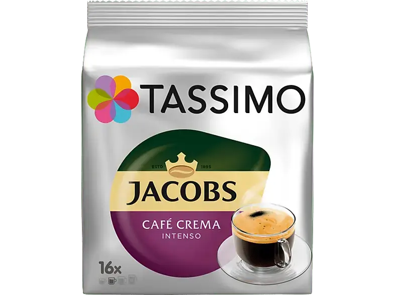 Tassimo Crema Intenso Kaffeekapseln, 16 Kapseln, Kompatibles System: Tassimo