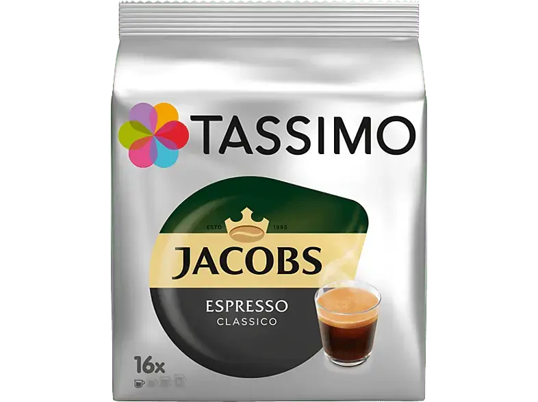 Tassimo Espresso Classico Kaffeekapseln, 16 Stück, Kompatibles System: Tassimo