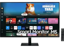 Samsung M5 27 Zoll Smart Monitor inkl. Fernbedienung, Full-HD, 4 ms Reaktionszeit, 250 cd/m², 60 Hz, Schwarz