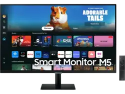 Samsung Smart Monitor M5 mit Fernbedienung, Full-HD, 32 Zoll, Tizen OS, 4ms GtG, 10W Audio, HDR10, VA-Panel, WiFi + BT, Schwarz