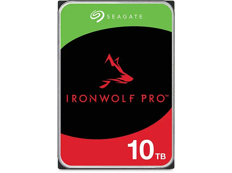 SEAGATE 10TB IronWolf Pro Festplatte, 3.5 Zoll, HDD, Luft, 256MB Cache, 7200rpm, +Rescue