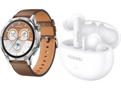 Huawei watch GT 5, 46mm, Brown Leather, inkl. True Wireless Kopfhörer Freebuds 5i; Smart Watch