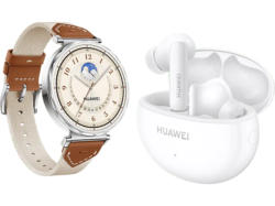 Huawei watch GT 5, 41mm,Brown Leather, inkl. True Wireless Kopfhörer Freebuds 5i; Smart Watch