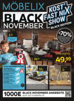 Möbelix Black November - bis 19.11.2024