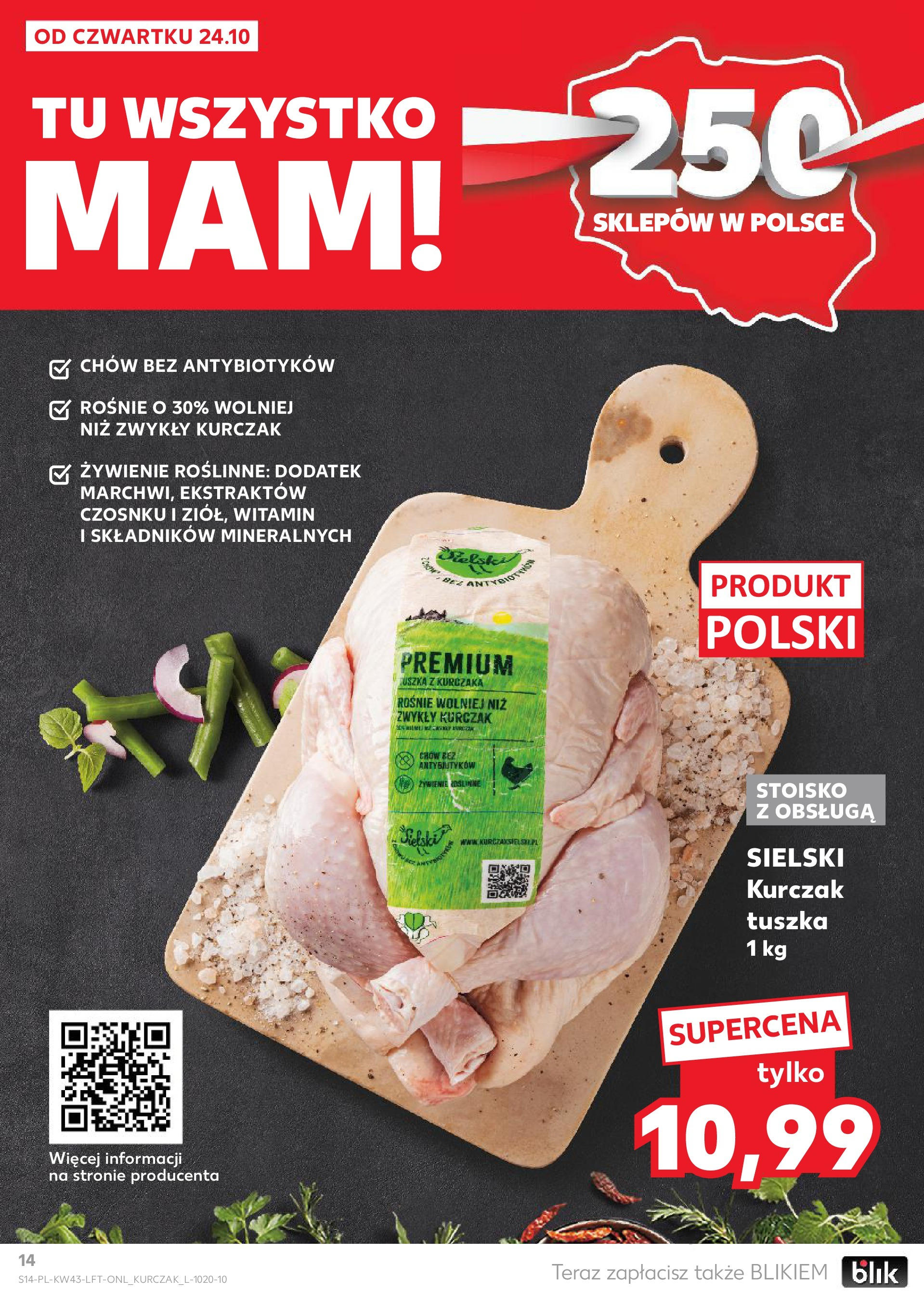 Kaufland gazetka od 24.10.2024 - od jutra PDF | Strona: 14 | Produkty: Kurczak