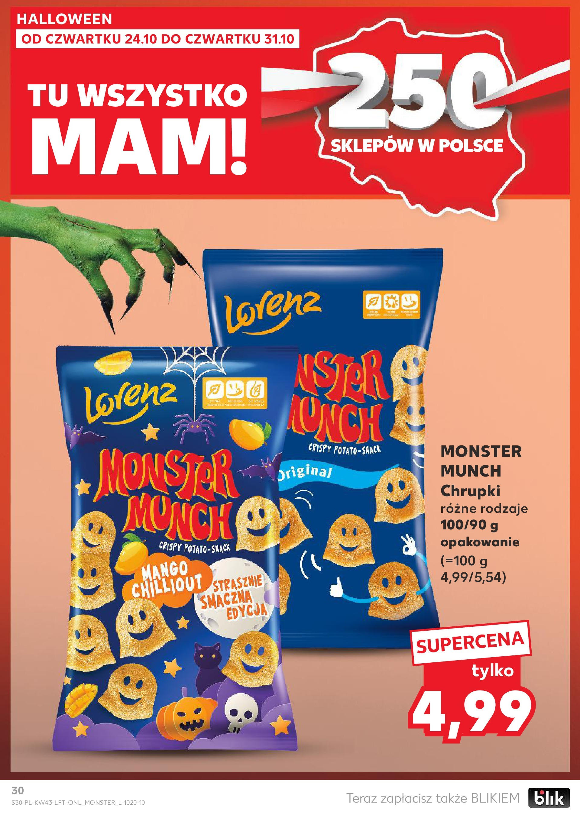 Kaufland gazetka od 24.10.2024 - od jutra PDF | Strona: 30 | Produkty: Mango, Chrupki