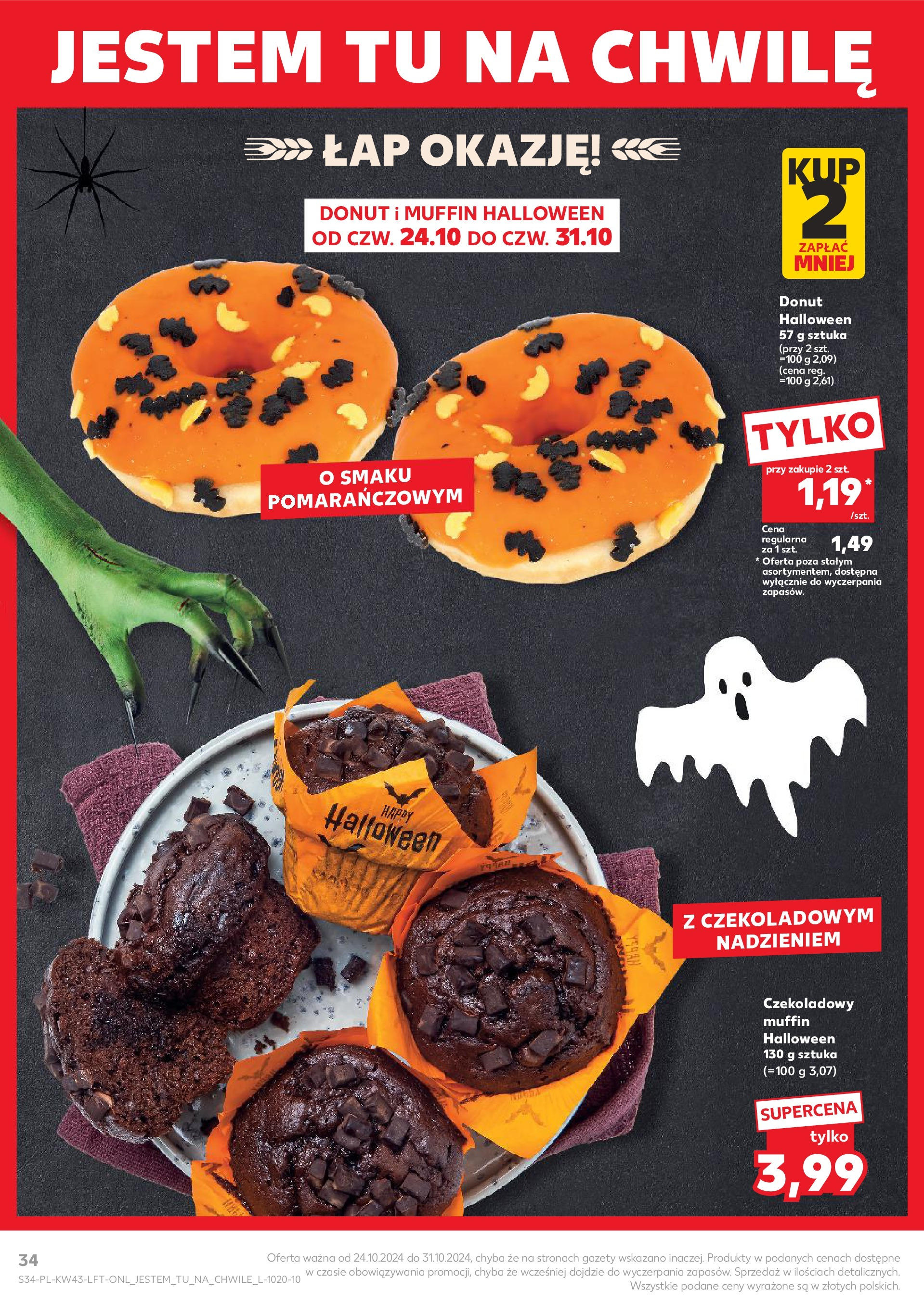 Kaufland gazetka od 24.10.2024 - od jutra PDF | Strona: 34 | Produkty: Donut