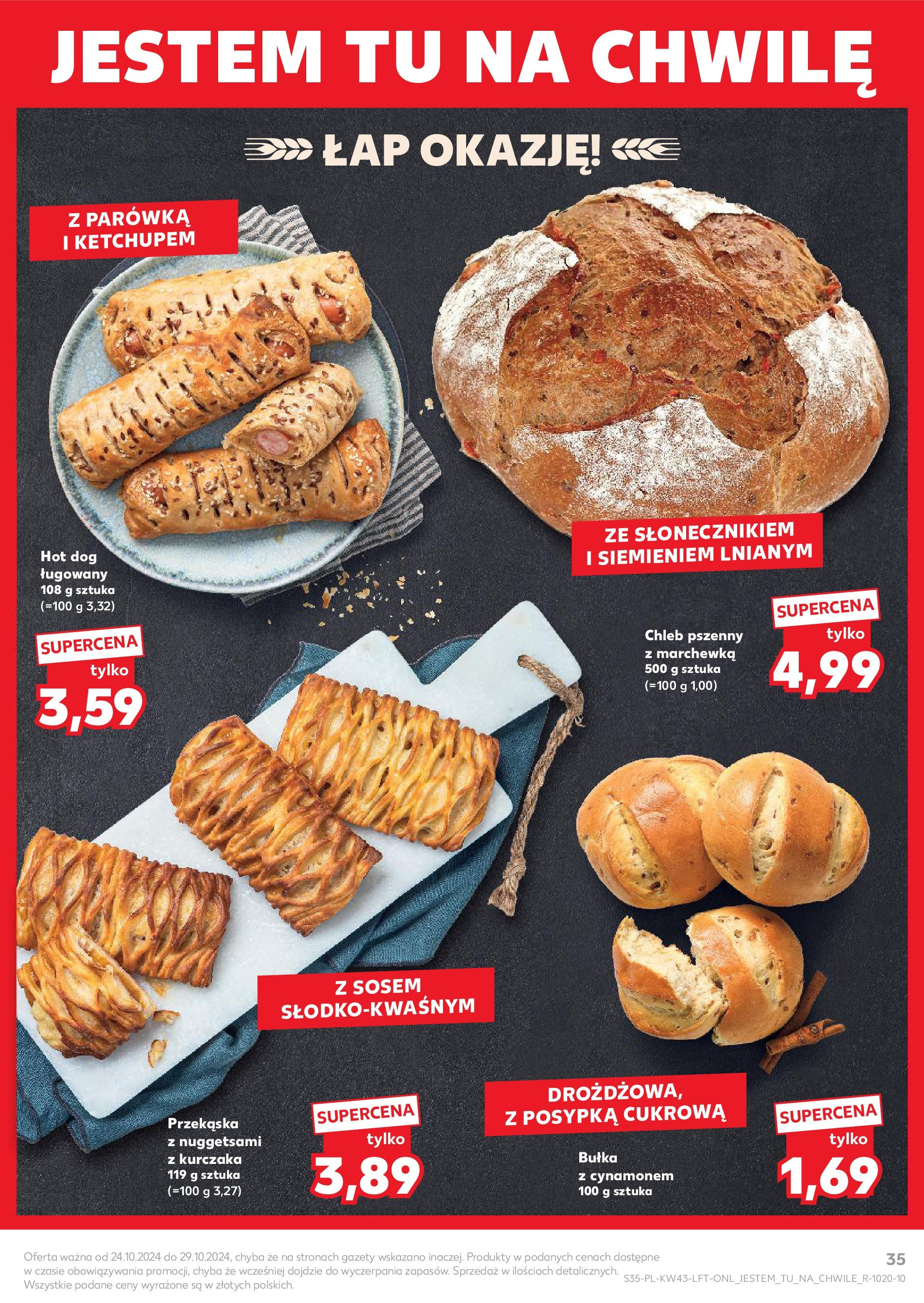 Kaufland gazetka od 24.10.2024 - od jutra PDF | Strona: 35 | Produkty: Bułka, Chleb, Marchewka