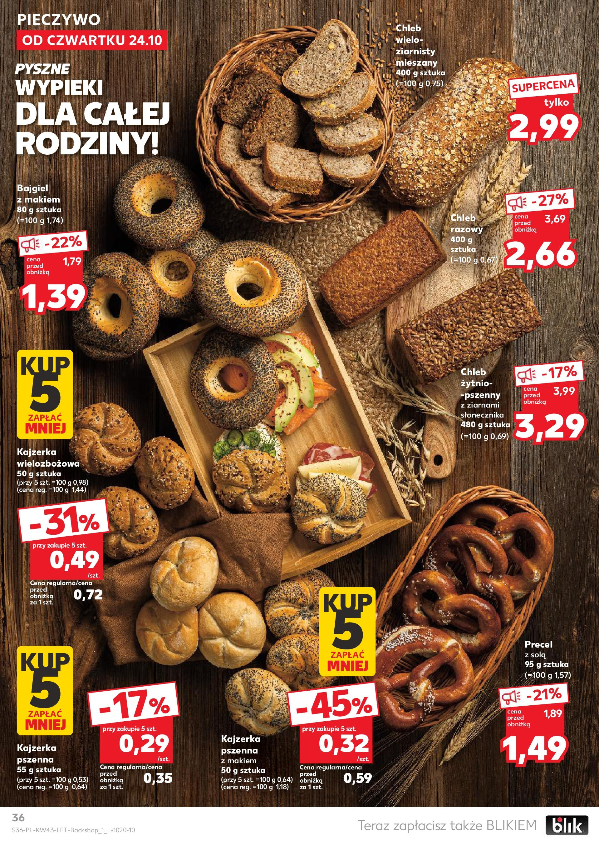 Kaufland gazetka od 24.10.2024 - od jutra PDF | Strona: 36 | Produkty: Pieczywo, Chleb