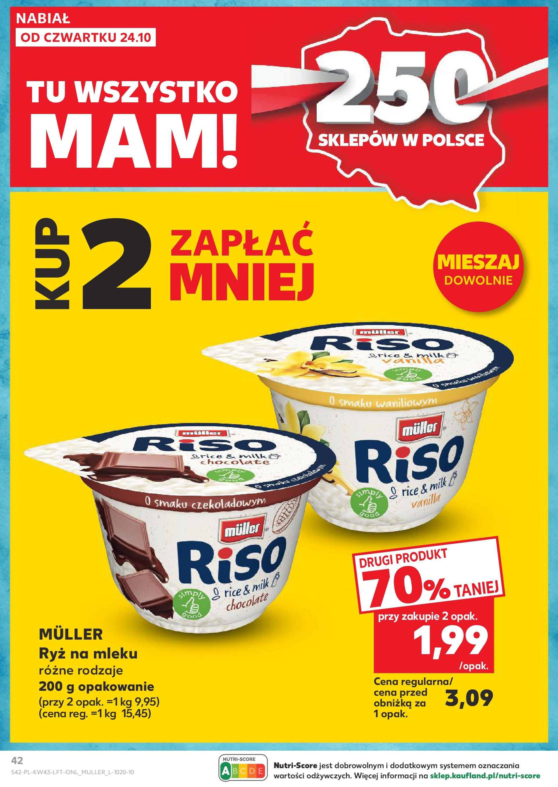 Kaufland gazetka od 24.10.2024 - od jutra PDF | Strona: 42 | Produkty: Milka, Ryż