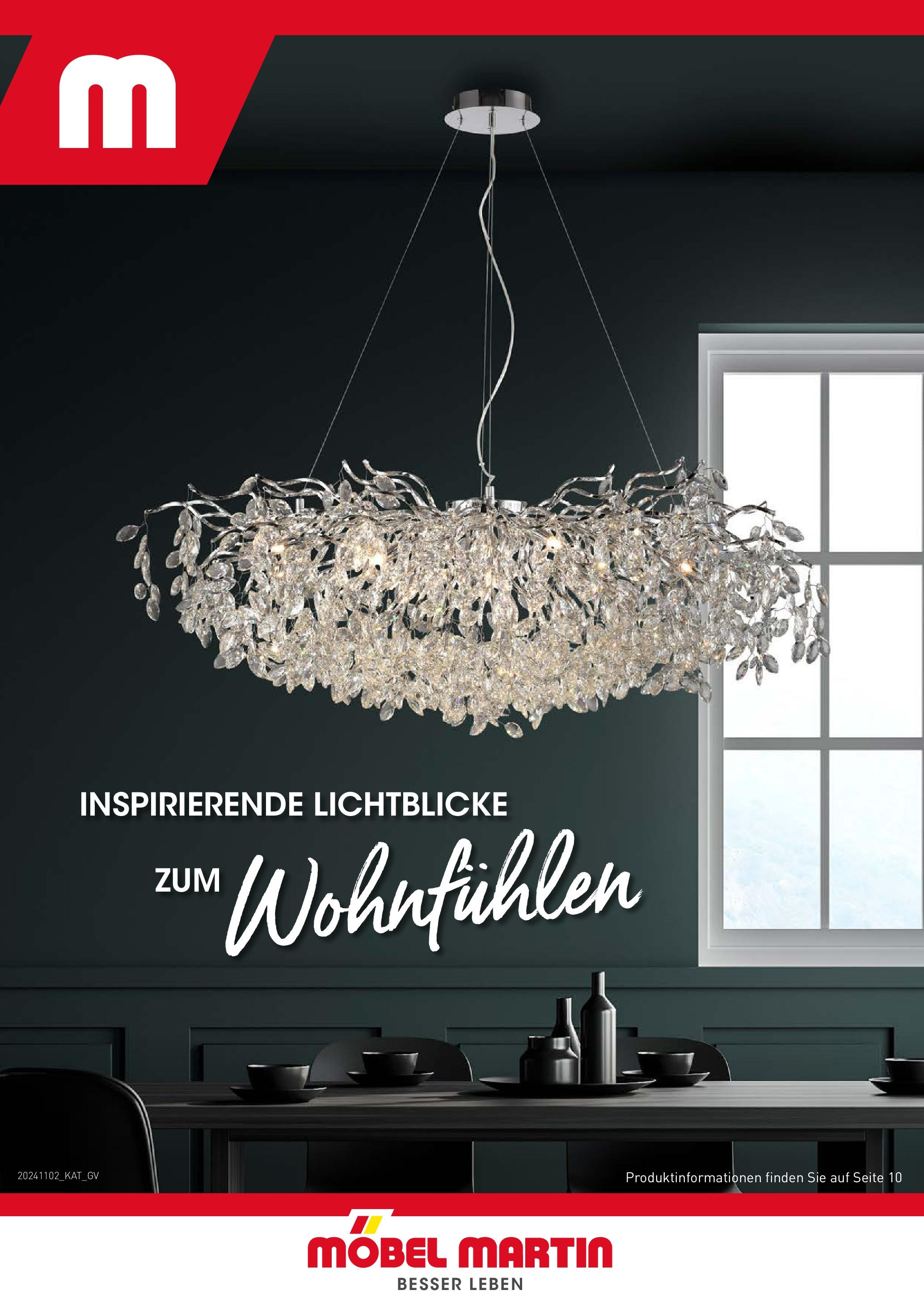 Möbel Martin  Inspirierende Lichtblicke zum Wohnfühlen (ab 01.11.2024) zum Blättern | Seite: 1