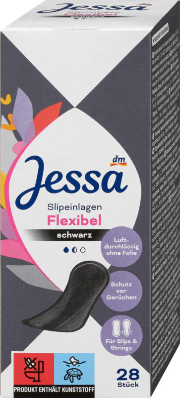 Jessa Slipeinlagen Flexibel Schwarz