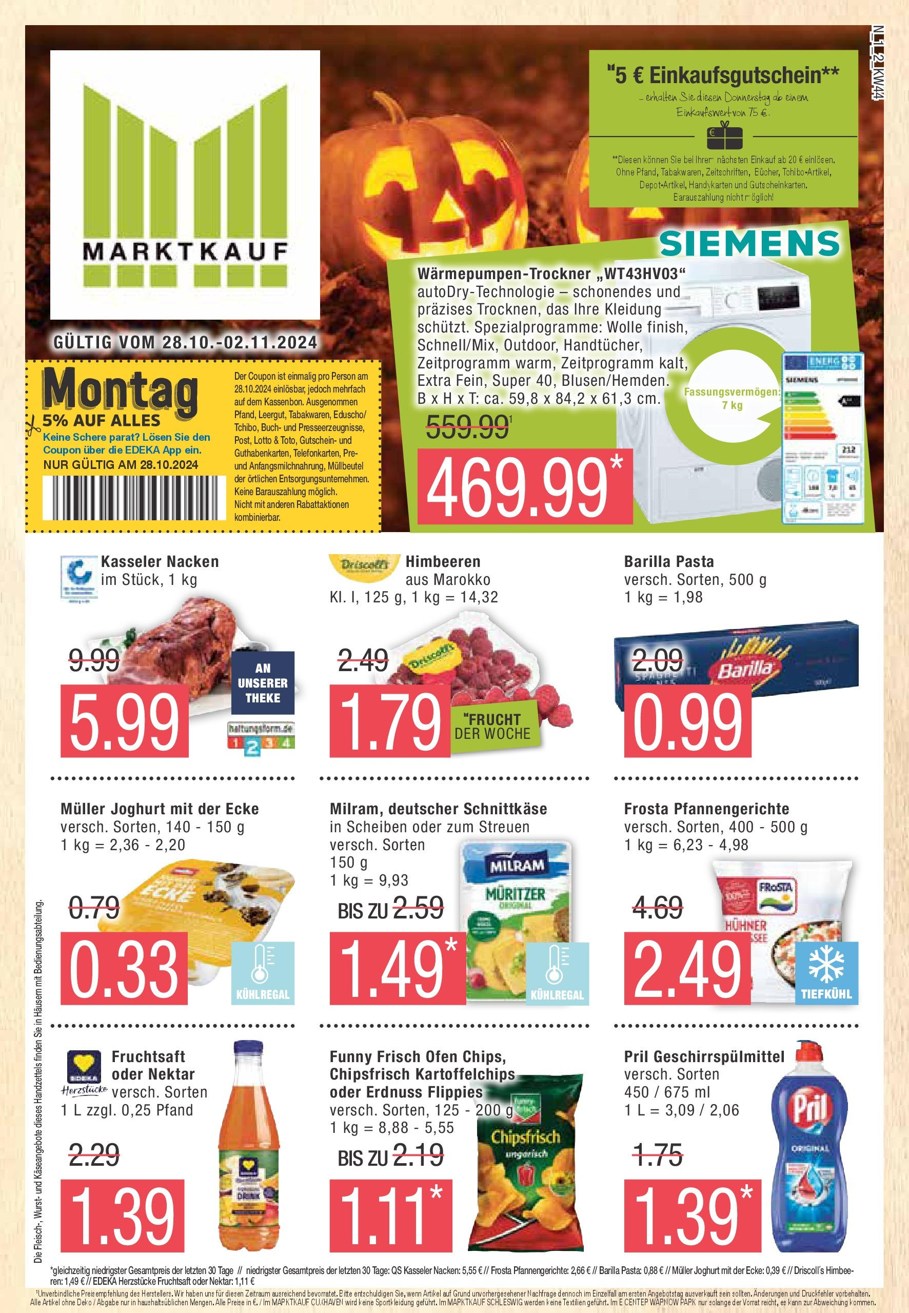 MARKTKAUF Prospekt ab Montag 28.10.2024 > Brandenburg