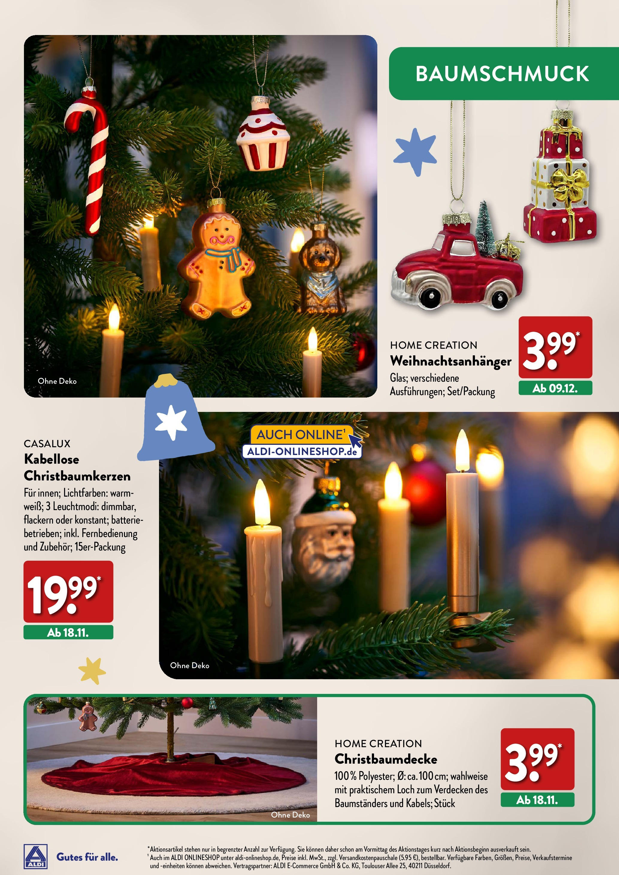 Aldi Weihnachten Deko und Geschenke - Hildburghausen, Coburger Straße 2 (ab 17.10.2024) » Angebote Online | Seite: 17 | Produkte: Batterie, Home creation