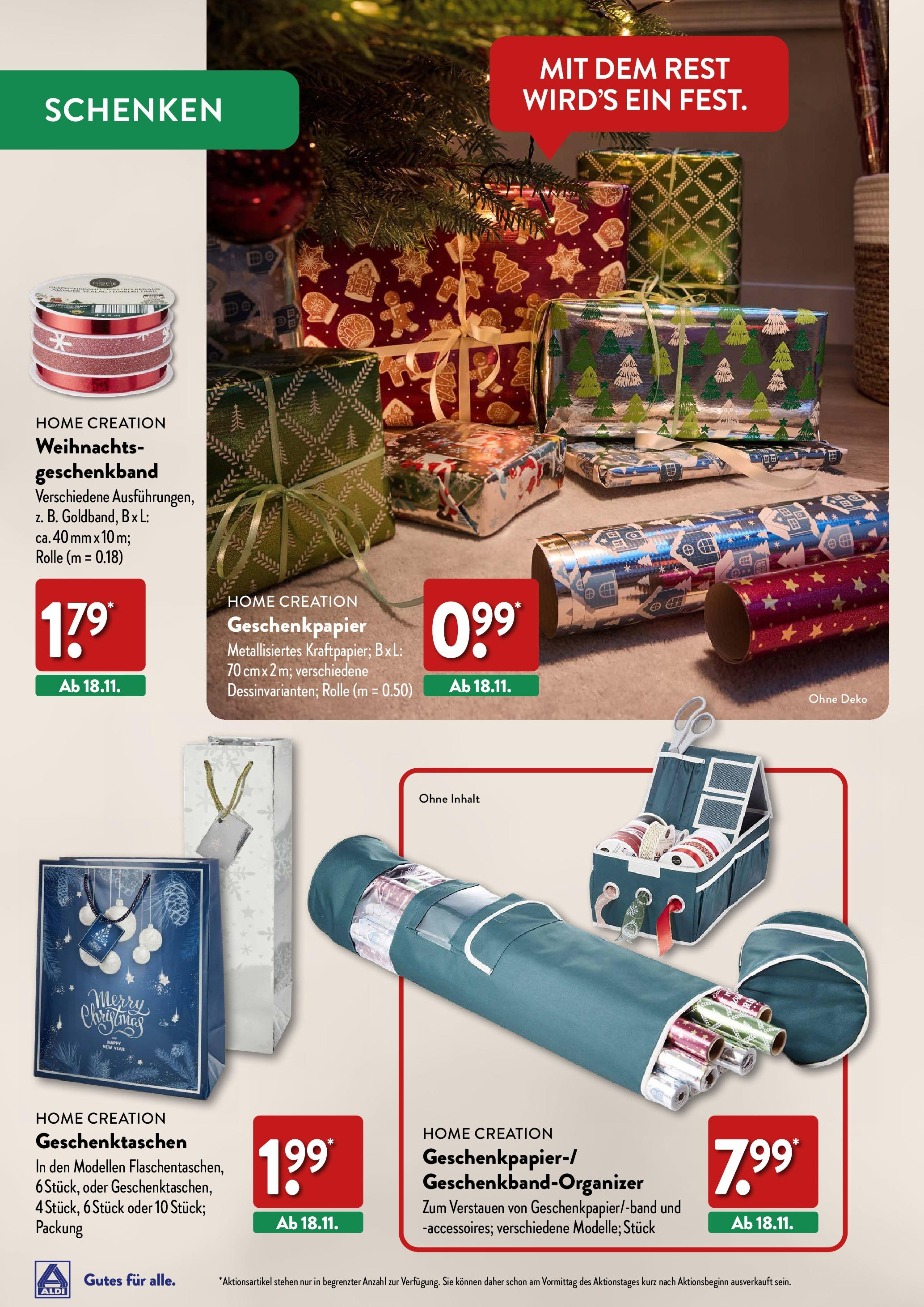 Aldi Weihnachten Deko und Geschenke - Hildburghausen, Coburger Straße 2 (ab 17.10.2024) » Angebote Online | Seite: 22 | Produkte: Home creation