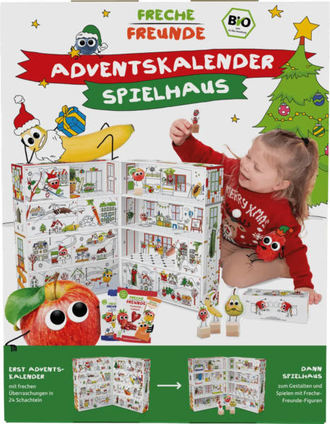 Freche Freunde Adventskalender Kinder Spielhaus 2024