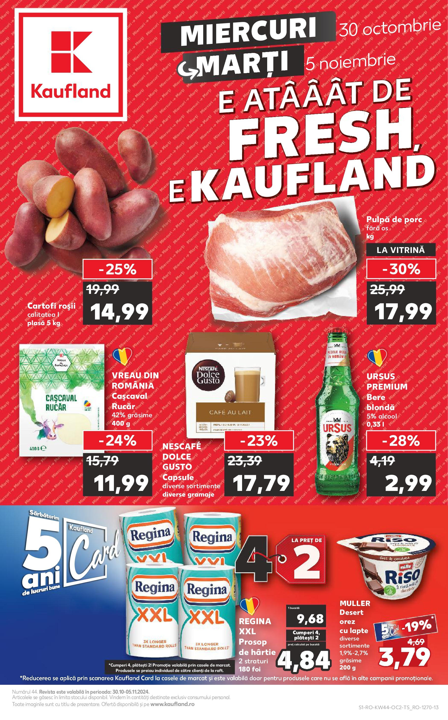 Catalog Kaufland de la 30.10.2024 - Revista "Târgu Mureş" - Pagină 1