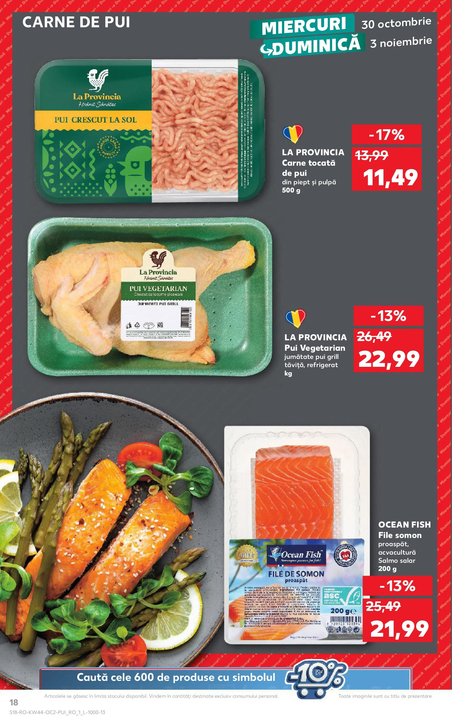 Catalog Kaufland - Bucureşti 30.10.2024 - Revista si Oferta | Pagină: 18 | Produse: Grill, Carne De Pui, Carne tocată, Legume