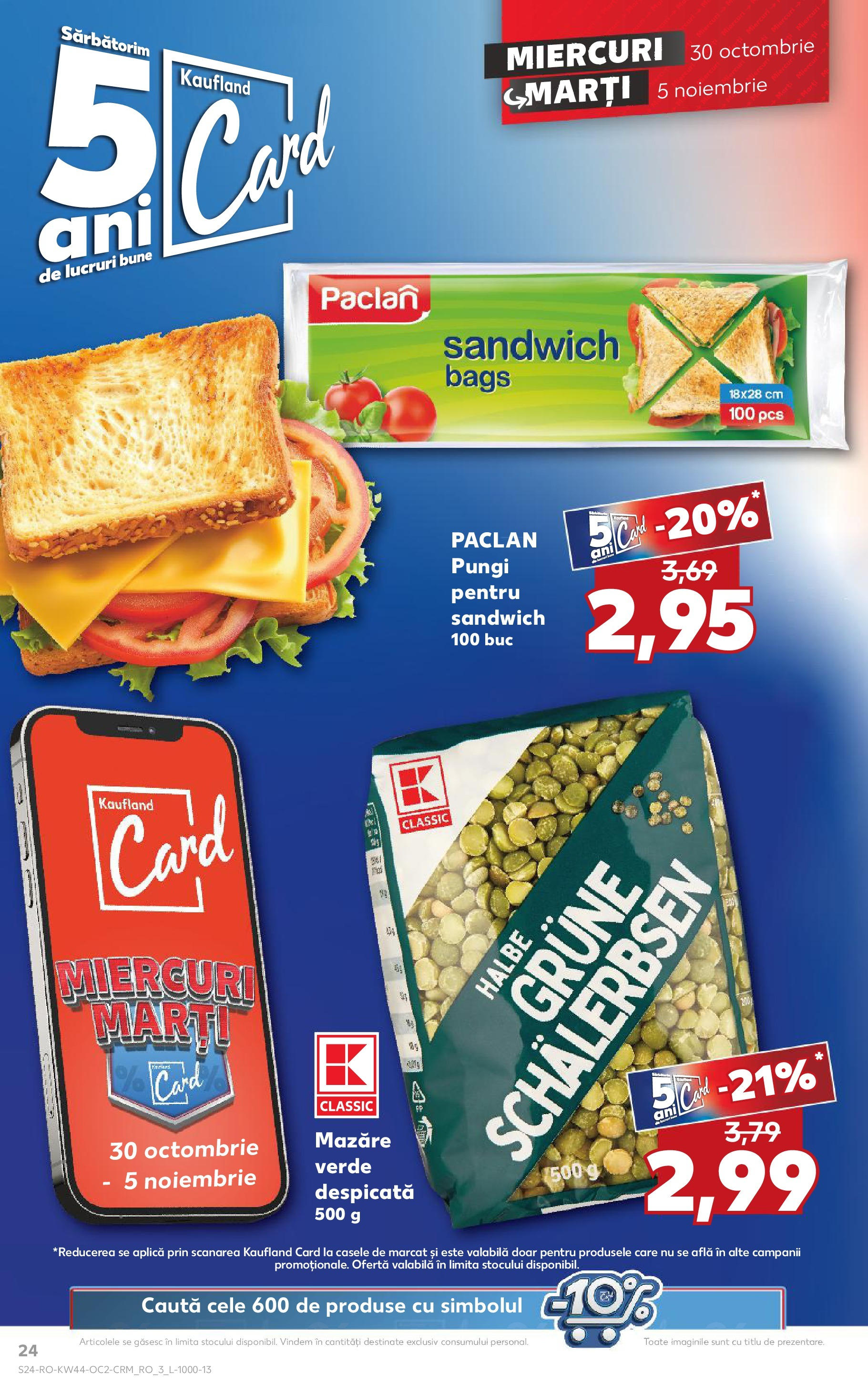 Catalog Kaufland - Bucureşti 30.10.2024 - Revista si Oferta | Pagină: 24 | Produse: Mazăre