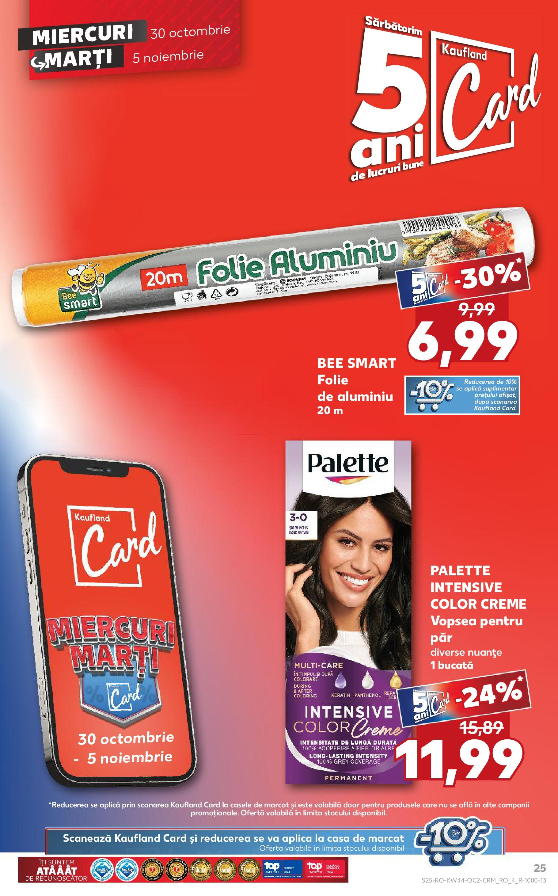 Catalog Kaufland - Bucureşti 30.10.2024 - Revista si Oferta | Pagină: 25 | Produse: Vopsea