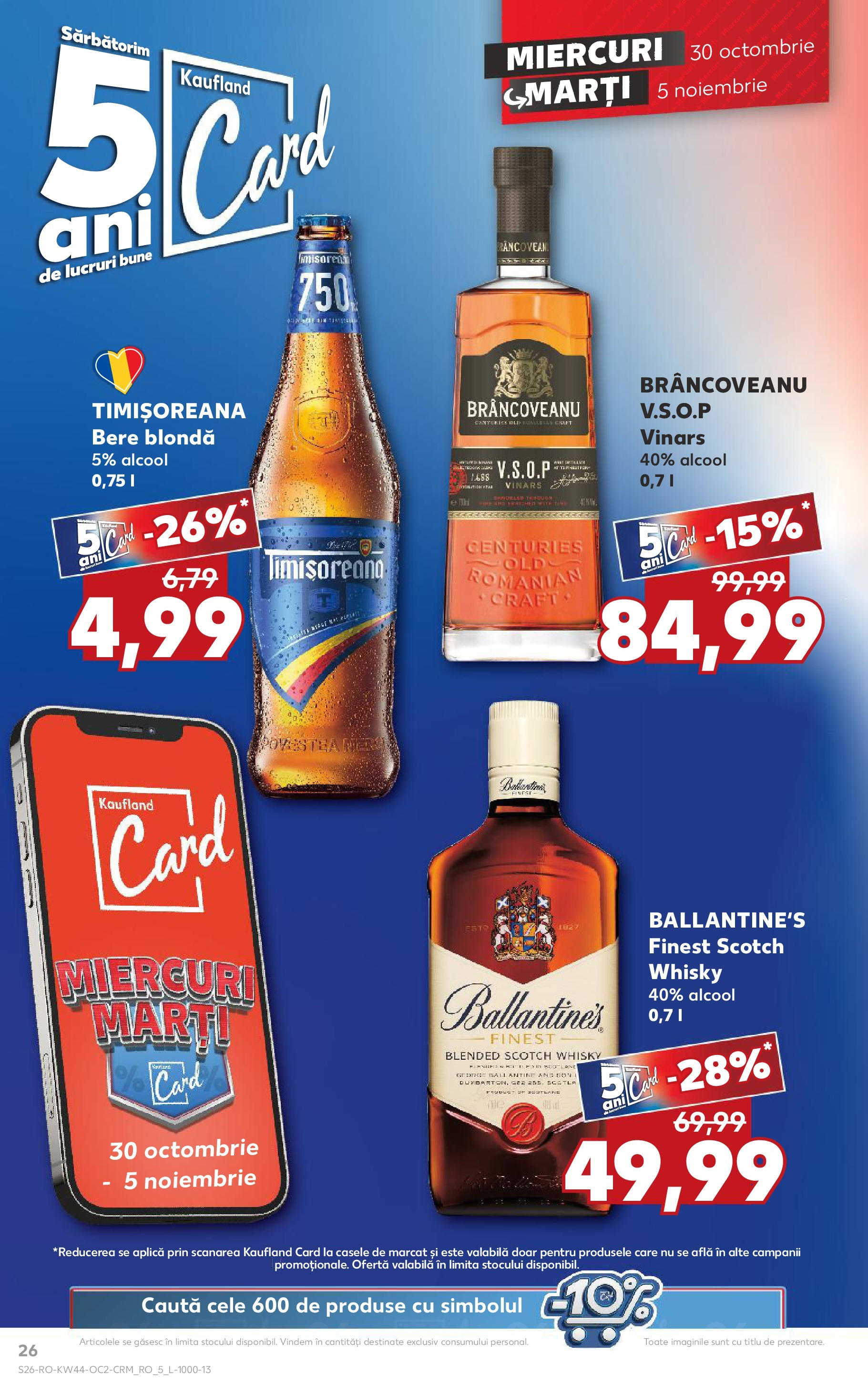 Catalog Kaufland - Bucureşti 30.10.2024 - Revista si Oferta | Pagină: 26 | Produse: Bere