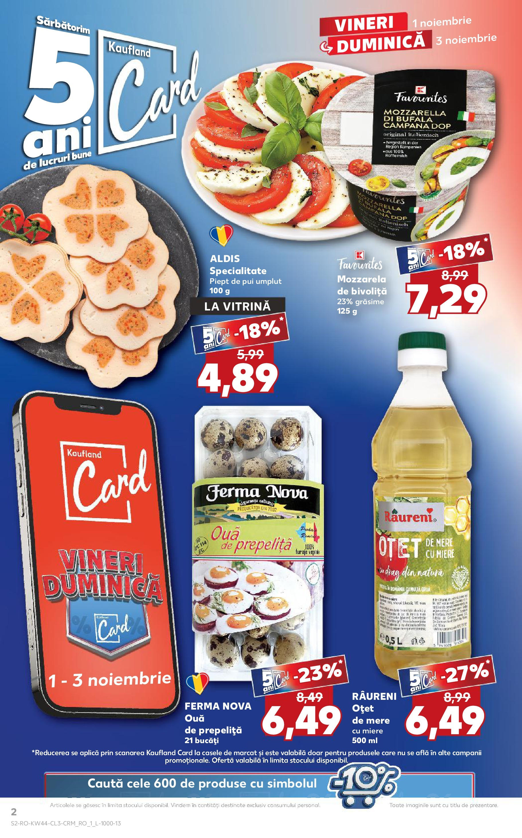 Catalog Kaufland - Baia Mare 01.11.2024 - Revista si Oferta | Pagină: 2 | Produse: Vitrină, Mozzarella, Oțet, Mere