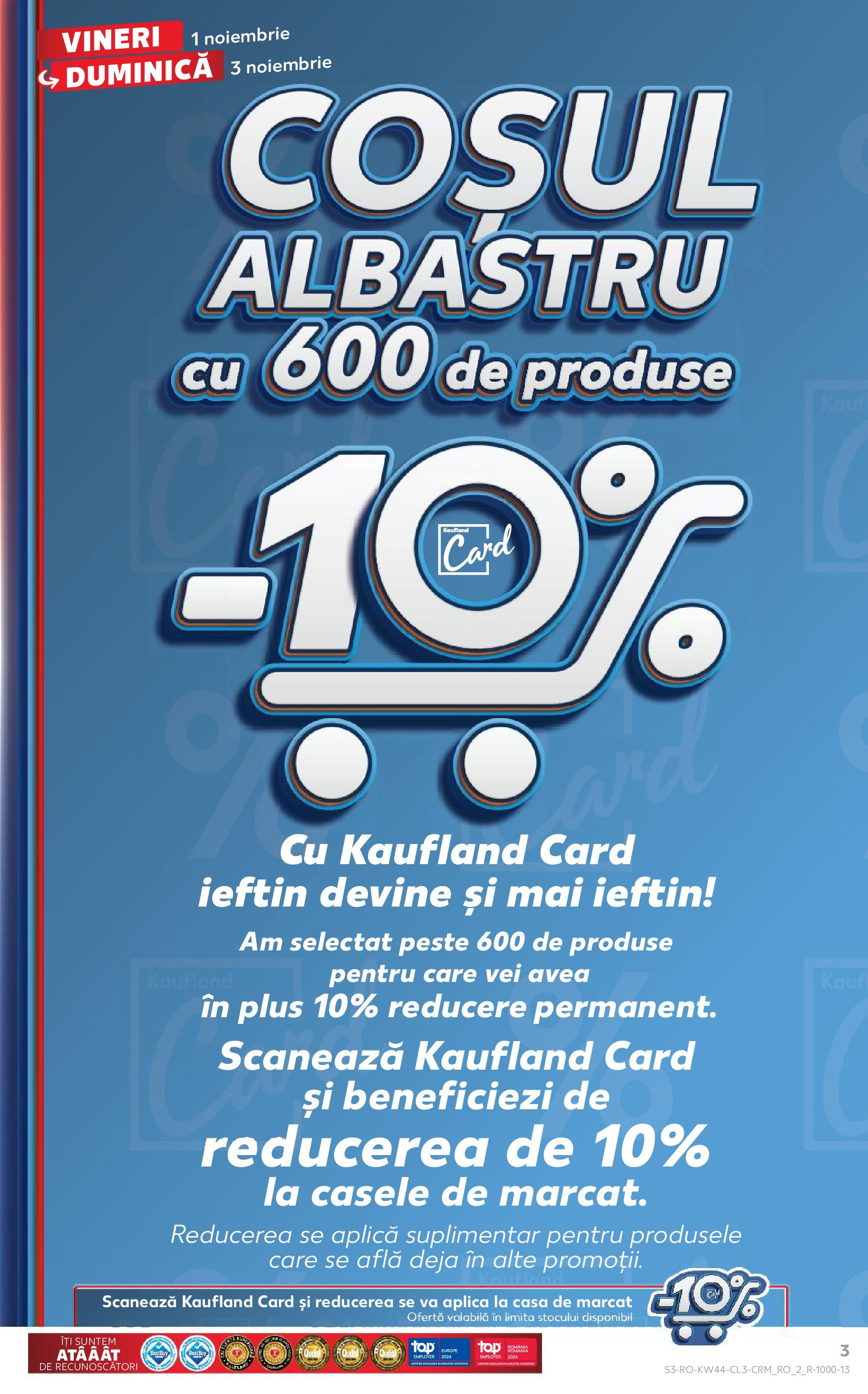 Catalog Kaufland - Baia Mare 01.11.2024 - Revista si Oferta | Pagină: 3 | Produse: Pește