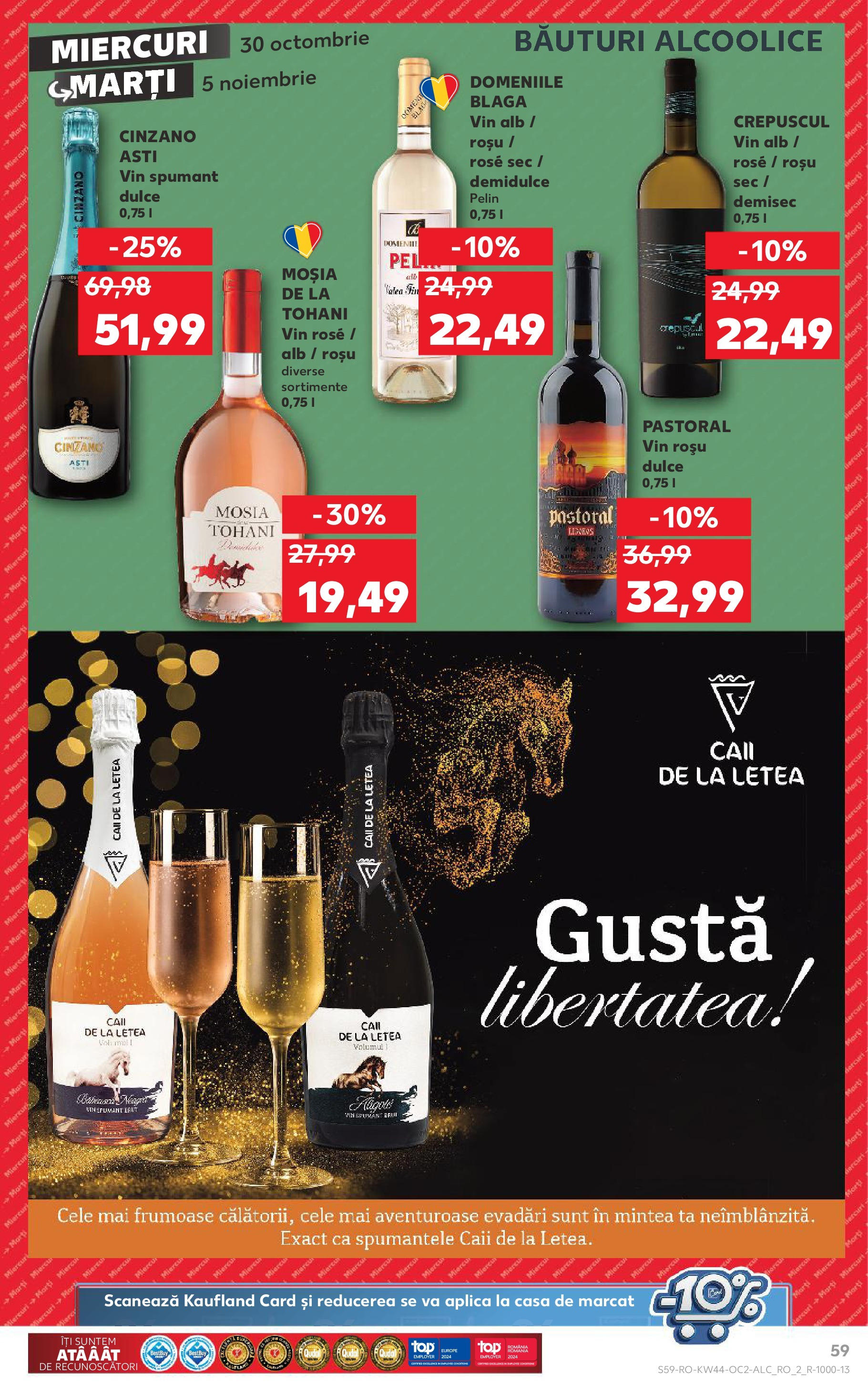 Catalog Kaufland - Bucureşti 30.10.2024 - Revista si Oferta | Pagină: 59 | Produse: Vin